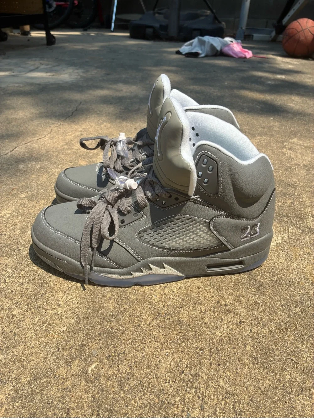Nike Men’s Air Jordan 5 Sneakers - Grey | Size 8.5